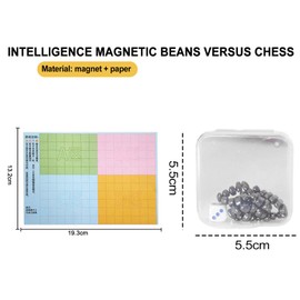 Dancepandas Table Magnetic Game Magnetic Chess Game Magnetic Chess Game Educational Lady Game Party Accessories for Family Reunions - 126 Pieces Magnetic Chess Figure