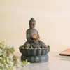 Kalona Home Décor 9.6" Tabletop Fountain Exquisite Smile Sitting Buddha