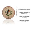 Robin Design Outdoor/Indoor Wall Clock. Garden, Patio Clock. Outdoor Clocks.