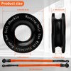 BCJCLTS Long Synthetic Soft Shackle & Winch Recovery Ring Kit,