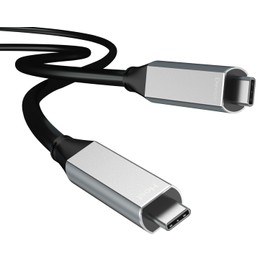 USB C Cable 33ft Fiber Optic,Full-Featured 10Gbps USB 3.2 Gen2 Cable for 60W PD Charging 4K@60Hz/80@60Hz/2-Lane DP1.4 Video for VR, AR, Webcams, Video Conference Systems,Dual Monitor,Touch Screen