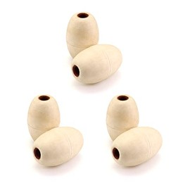 QWORK Oval Water Float, 6 Pack, 1/2" Hole, 3.5" x 5.5", for Pools, Water Ski Ropes, Anchor Lines, White