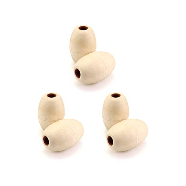 QWORK Oval Water Float, 6 Pack, 1/2" Hole, 3.5" x