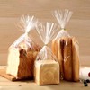 Clear Bread Bags with Ties, 30 Reusable Plastic Bags for
