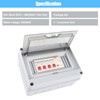 IP65 Electrical Distribution Box 63A RCD with 3 MCBs 6A