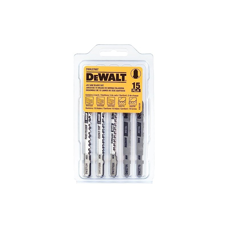 15 PIECE T-SHANK JIG SAW SET