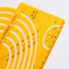 Kinmy Template Ruler Resin Oval Drafting Template Large Isometric Ruler