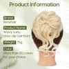 Benehair Messy Bun Hair Piece Wavy Curly Claw Clip Hair
