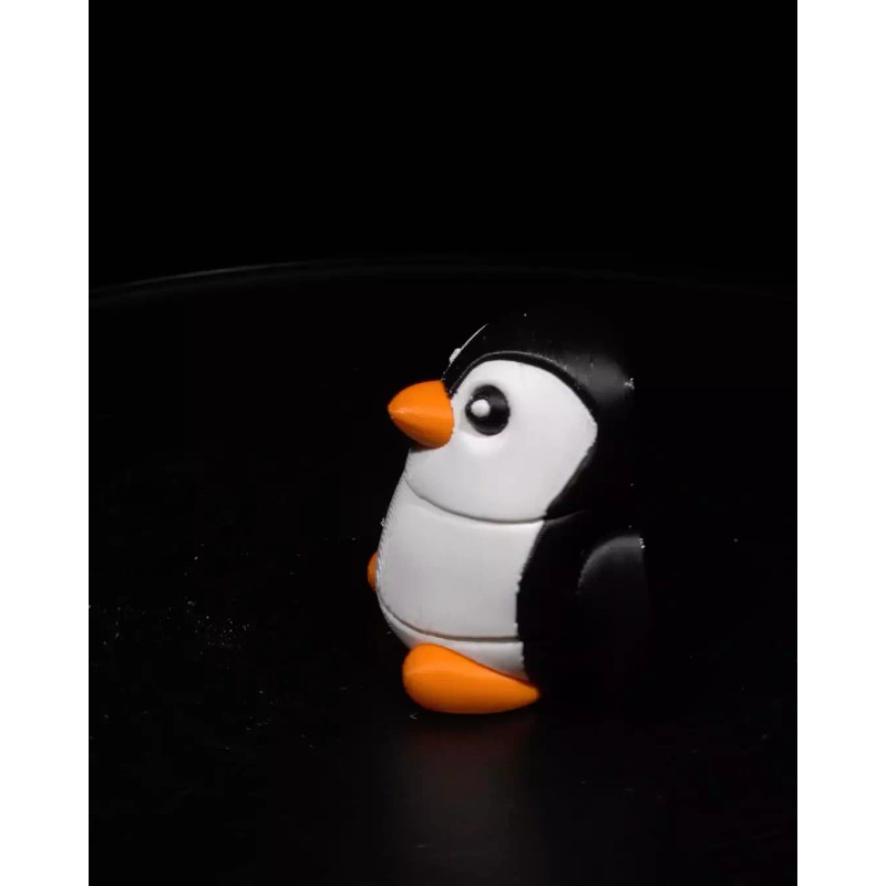 Chubby Penguin Keychain