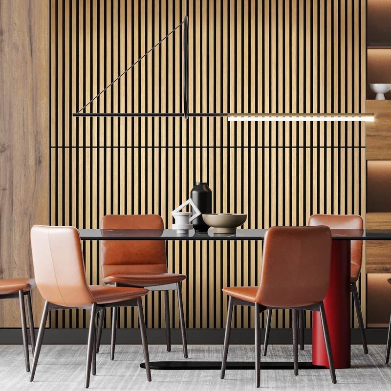 2Pcs Wood Slat Acoustic Panels for Wall - 47.2in x