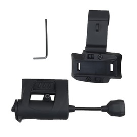 Tactical Helmet Light Military with IR/Red/Green LED Task Lamp Bendable Survival Signal Light with 2 Mount Accessories for Fast Mich Helmet for Outdoor Sports Hunting Fishing (Black)