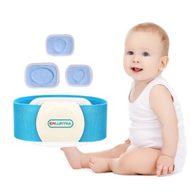 ENLUNTRA Newborn Adjustable Belly Button Band，Hernia Belt for Baby，Infant Umbilical Hernia Belt Wrap Truss(Movable Pads-Small)