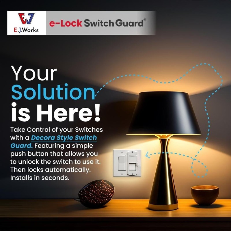 Switch Guard with Easy ON/OFF Push Button Activation | Made