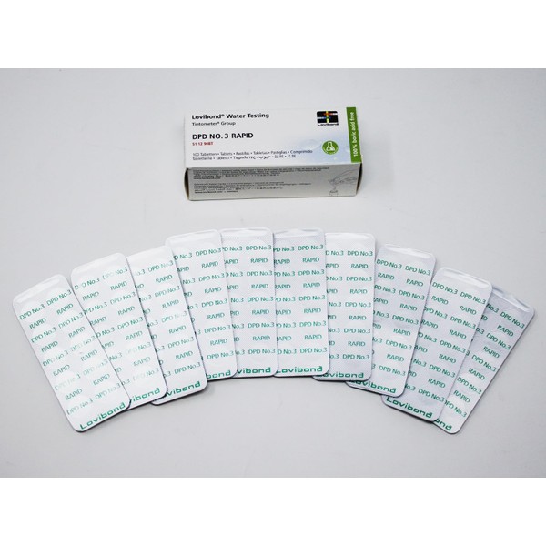TEST ALL WATER - Lovibond DPD No. 3 Rapid Dissolve
