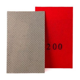 HOMESOM Diamond Sandpaper Electroplated Polishing Sheet Abrasive Sanding Paper Grit 200 for Glass Ceramics Stones