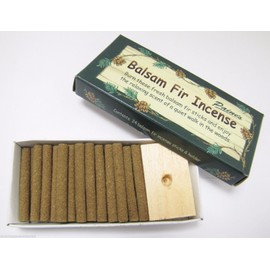 Paine's Incense & Burner Comes with 24 Balsam Fir Sticks to Burn Wood Holder Lodge Style