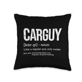 Mechanic Decor Auto Car Garage Men Gifts Carguy Like Regular Funny Auto Mechanic Men Boys Kids Teen Throw Pillow, 16x16, Multicolor