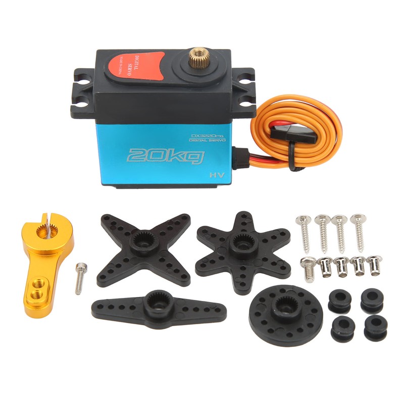20KG RC Digital Servo 180 Degree Rotation High Speed Metal
