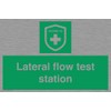 Lateral flow test station sign