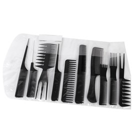 FOK set of 10 Pcs Multipurpose Salon Hair Styling (41 * 25) cm Hairdressing hairdresser Barber Combs Professional Comb Kit