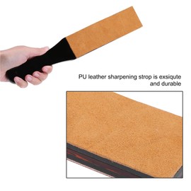 Leather Sharpening Tool Double Size PU Leather Softener Razor Belt Polishing Tool Leather Sharpener Straight Belt Razor Sharpener