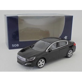 OPO 10 - Miniature car compatible with Peugeot 508 scale 1:64 3 inches 7.5cm Norev - 314812 Black
