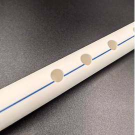 Jooleer Pipe Flute Dizi Vintage Style Chinese Oriental Non-Bamboo PPR Eco-friendly Instrument Traditional Tape Membrane (KEY E)