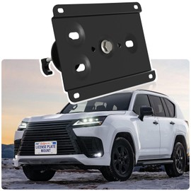 Anti-Theft License Plate Holder Compatible with Lexus LX J310 2022-2024, Lexus NX AZ20 2022-2024, Front Grille License Plate Bracket Mounting Kit, No Drill Bumper Frame
