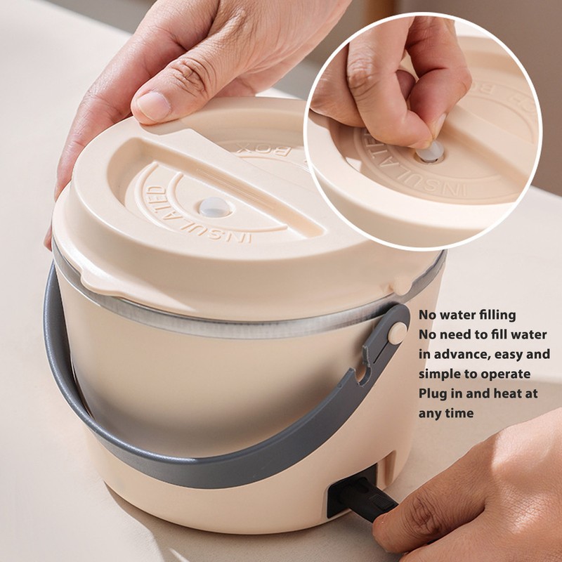 Electric Lunch Box 1.2L 360 Degree Fast Heating Washable Portable