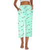 Kabento 2 Pack Womens Pajama Pants Capri Sleep Lounge Pants