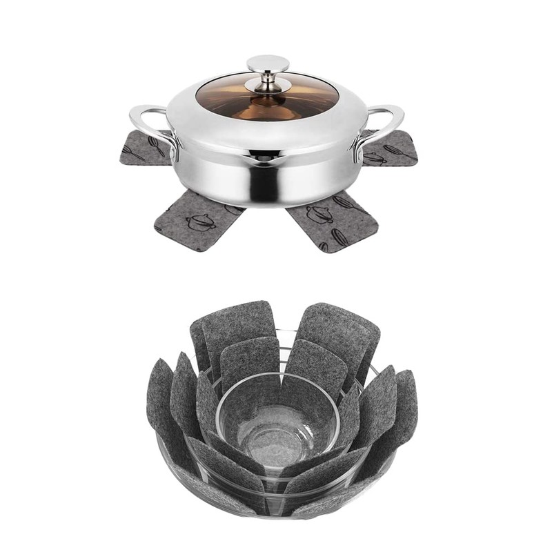 Pan Protectors Pot Divider Pads for Separating Pots and Pans,