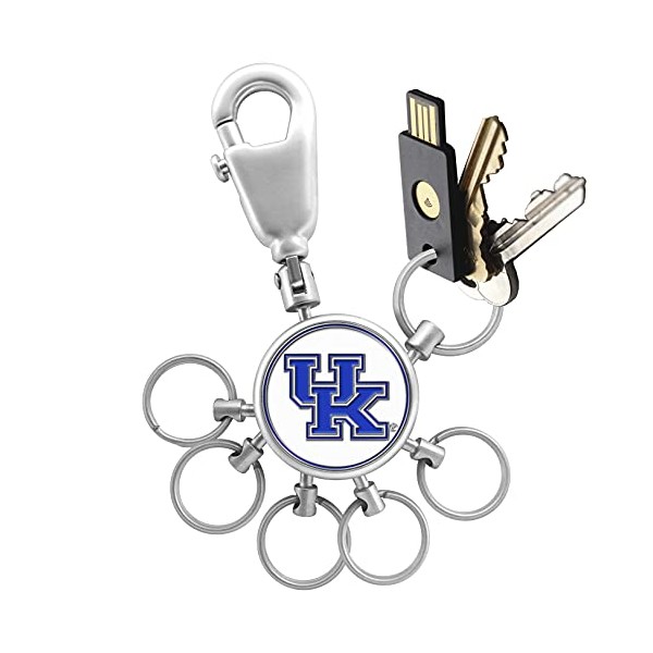LinksWalker Kentucky Wildcats Patent Valet Keychain with 6 Key Rings Collegiate Team Spirit