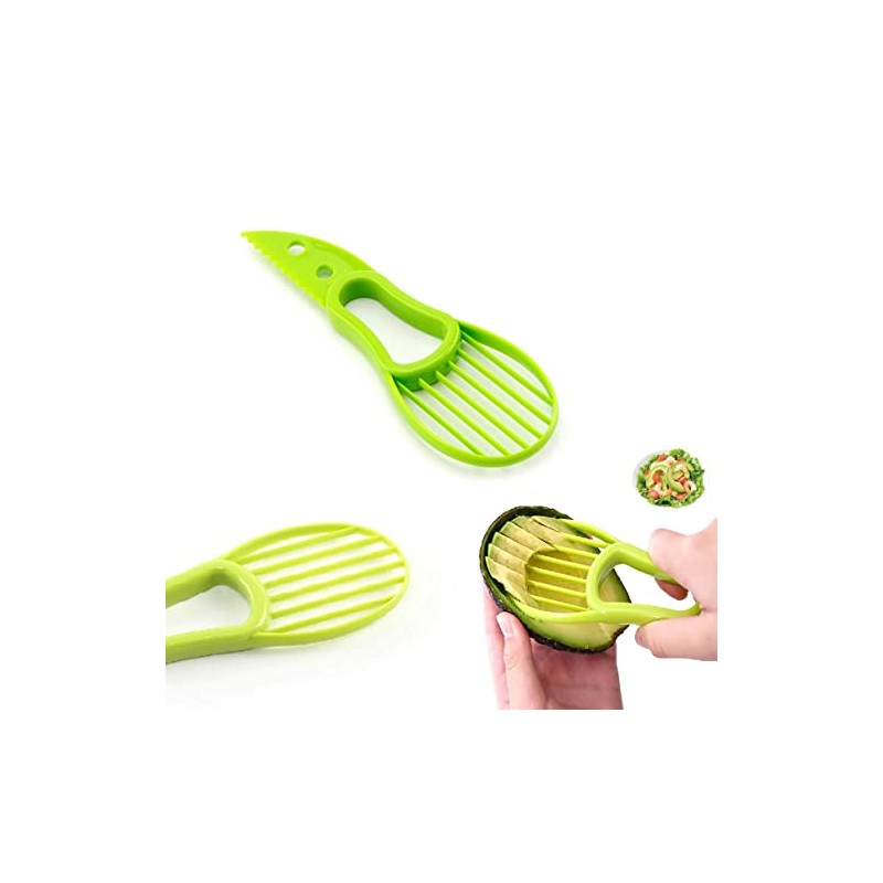 KOKSI 3-in-1 Avocado Splitter, Peeler and Slicer