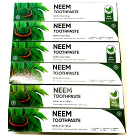 Neem Toothpaste 6.5 oz (184gm) 6 Pack Value
