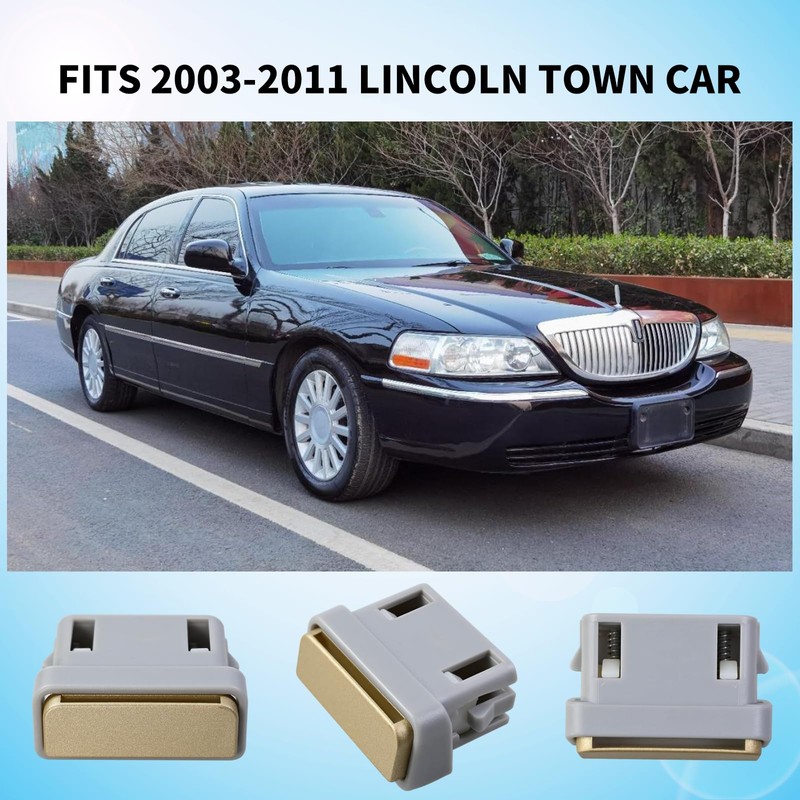 Vanshly 2 Pack Front Armrest Lid Latch Console Lock Fits