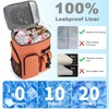Insulated Cooler Backpack,33 Cans Multifunctional Double Deck Leakproof Cooler Bag