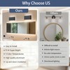 Easyusahome 2 Pack Modern LED Wall Sconces, Hardwired Up Down