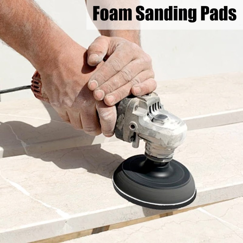 2 PCS Foam Sanding Pads 125mm Soft Sponge Interface Pad