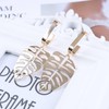 Inateannal Boho Hollow Palm Leaf Earrings Golden Leaves Dangle Earrings