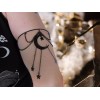 Boho Witchy Black Moon Star Arm Cuff Boho Statement Adjustable