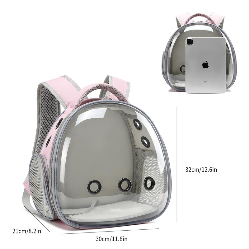 Bearded Dragon Lizard Backpack Carrier with Harness and Leash Set,