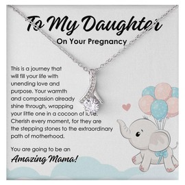 Cashier Necklace Message Card Box Alluring Mahogany - We Don't Always Remember - Appreciation F&B Industry Retirement Coworker Thank You