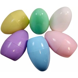 Fun Express Easter Eggs Pack of 12 - Large 6 inch - Assorted Colors for Egg Hunt