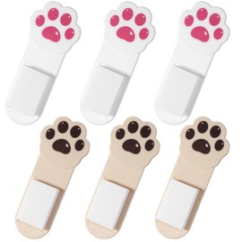6Pack Toilet Seat Handle Toilet Lid Lifter Cat Paw Seats Lift Holder Avoid Touching Lifts Tool Self Adhesiv Bathroom Accessory for Toilets Seat with Flat Bottom Office School Home Hotel Hygienic Clean