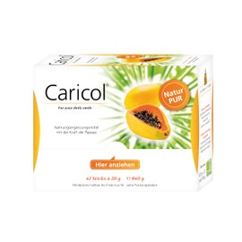 Caricol Caricol | 100% natrliche Inhaltsstoffe in Bio-Qualit?t | Mit Papain | Einfach zu dosieren | 42 Sticks  20 g (840 g)