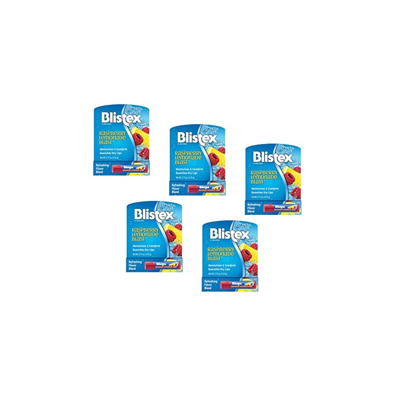 Blistex Labios explosivos de limonada de frambuesa, 0.15 onzas (paquete