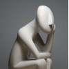 Thinker Cycladic Greek Art Figurine Idol Modern Statue Sculpture Handmade