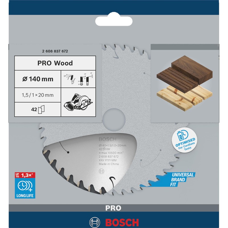 Bosch Professional Circular Saw Blade Standard (for Wood, 140 x