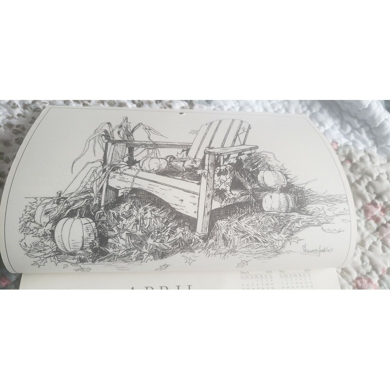 CTS 2023 CAPE COD SKETCH WALL CALENDAR Christmas Tree Shop