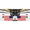 Wheezeway American Flag Stickers 7.5 x 4 Forward Reverse Proportional
